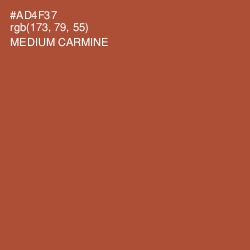 #AD4F37 - Medium Carmine Color Image